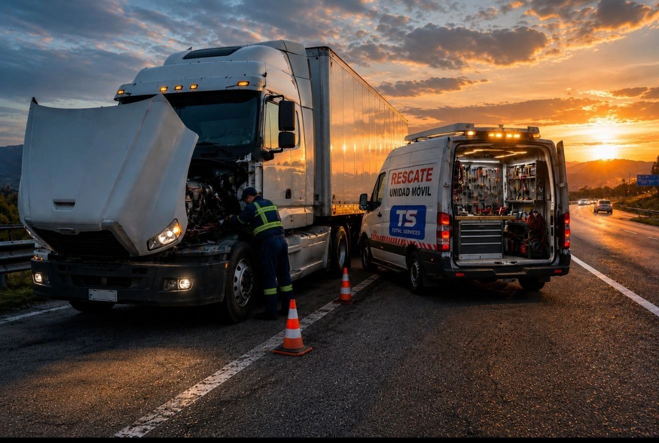 Equipo de rescate Total Services en operación